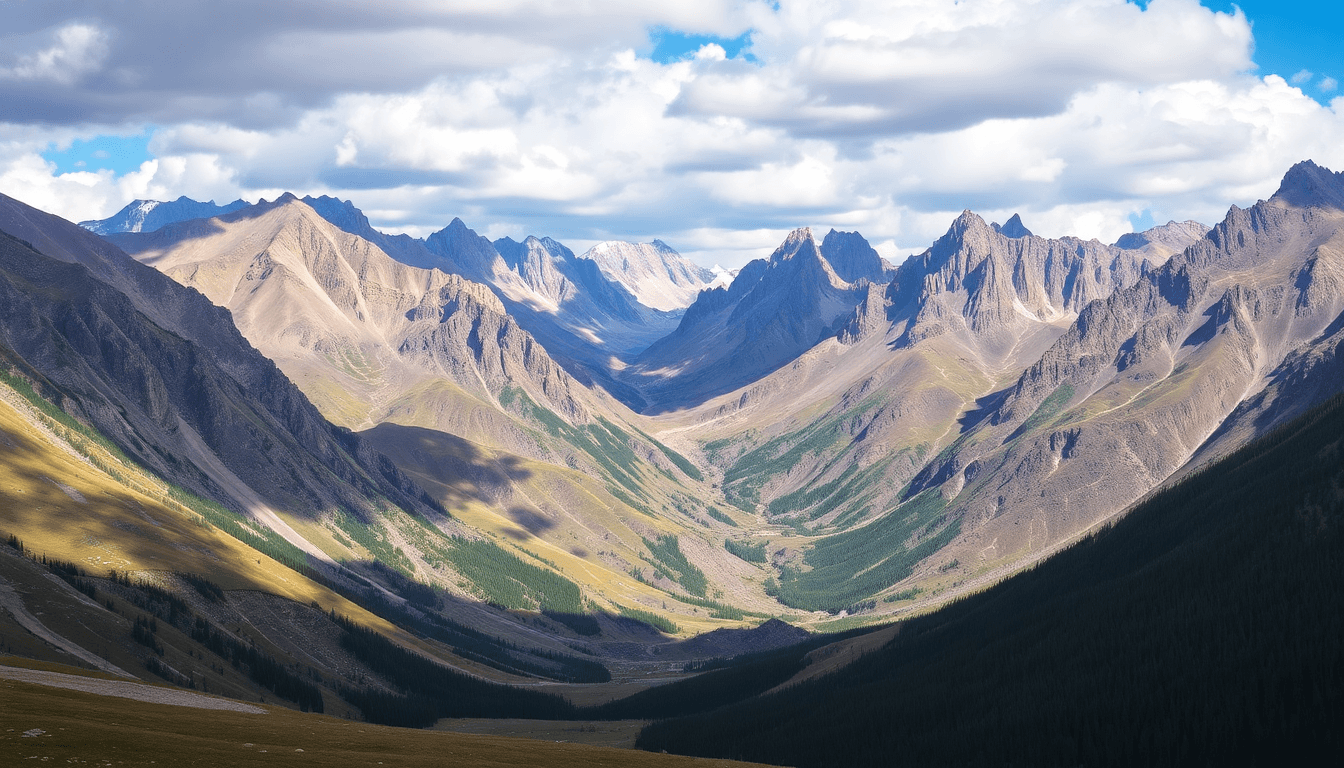 Stunning Altai Mountains in Western Mongolia