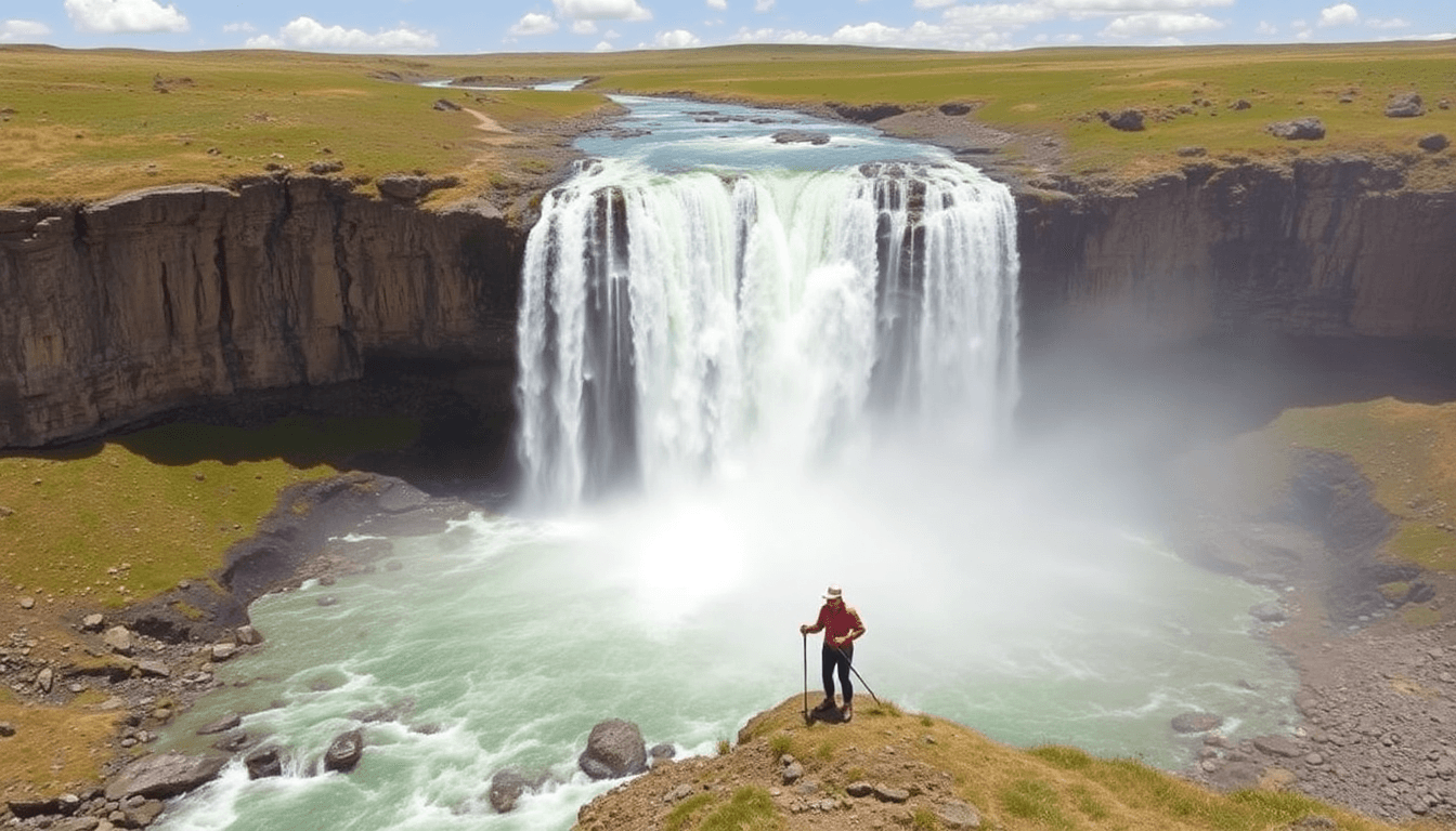 Mongolian Adventure Travel to the Orkhon Waterfall
