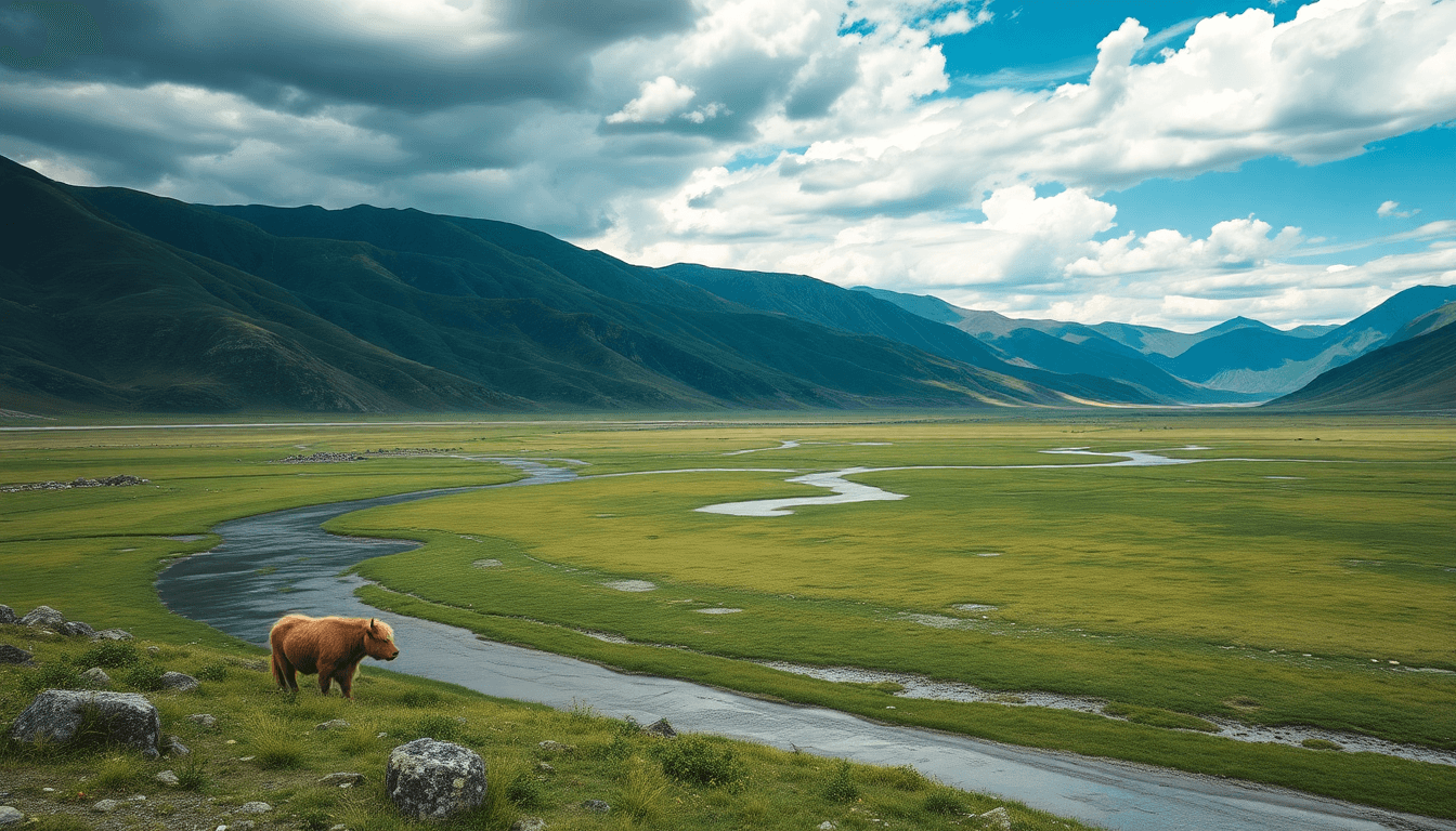 Idyllic Mongolian Valleys Nature and Solitude